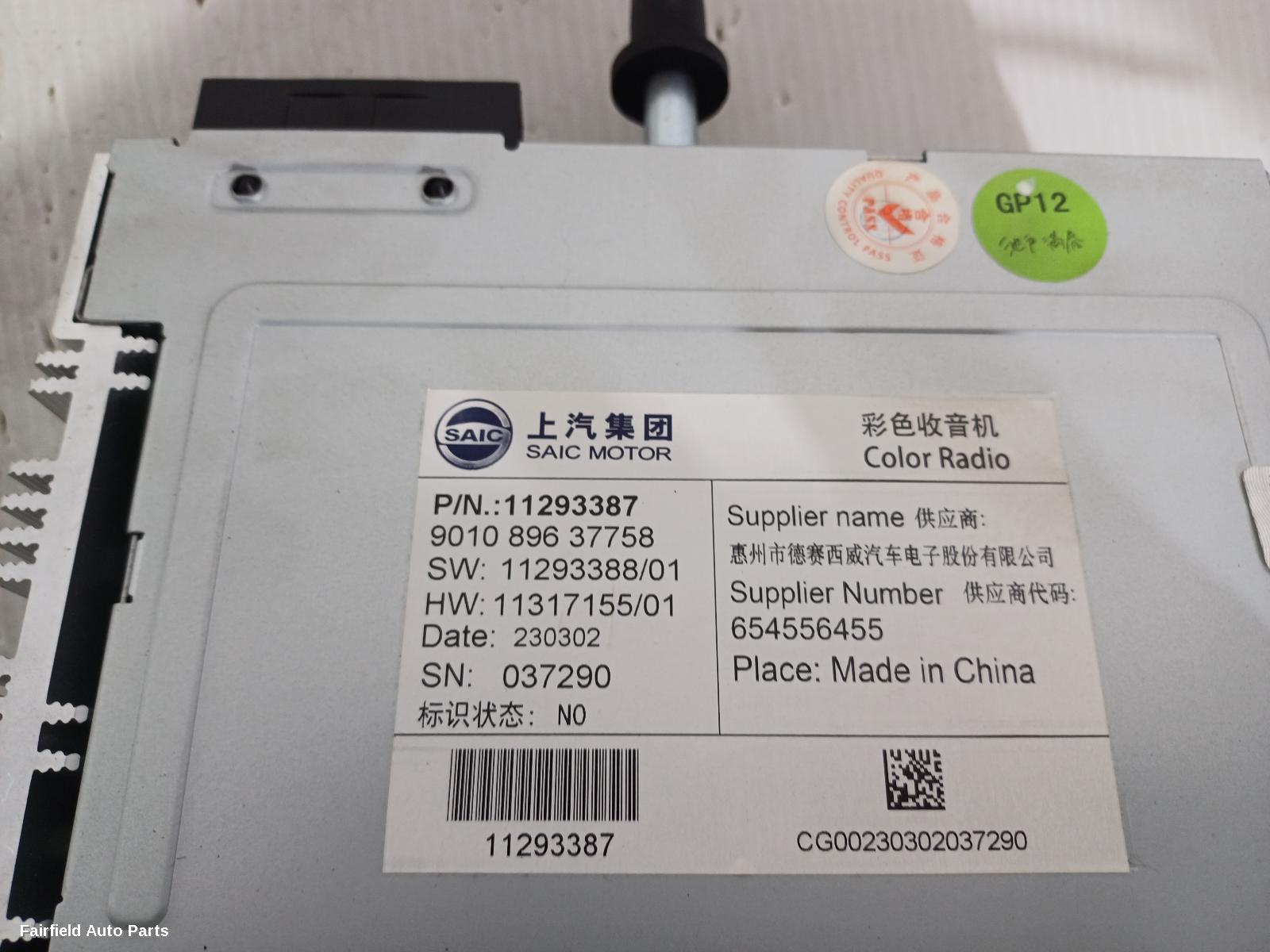 2018-2024 Mg Mg3 Radio Cd Dvd Sat Tv