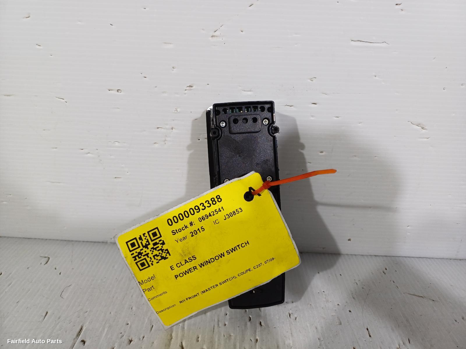 2009-2016 Mercedes E Class Pwr Dr Wind Switch