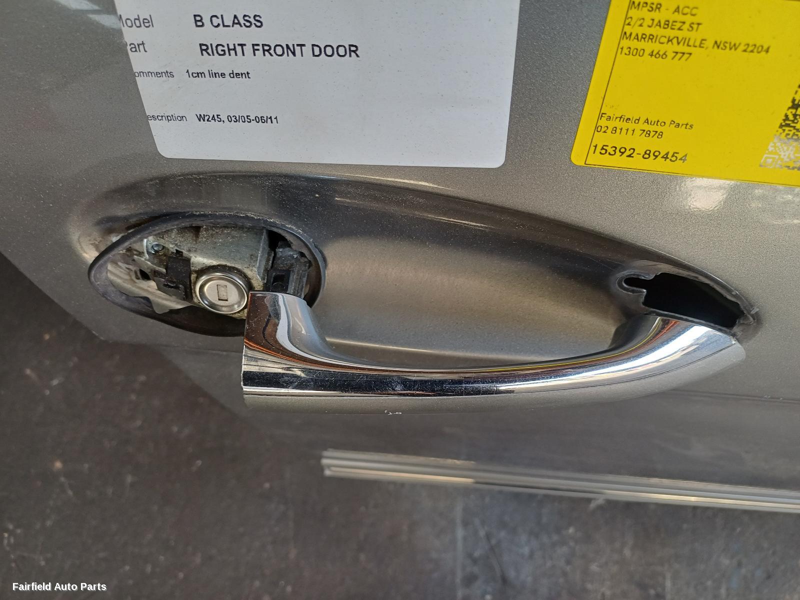 2005-2011 Mercedes B Class Right Front Door