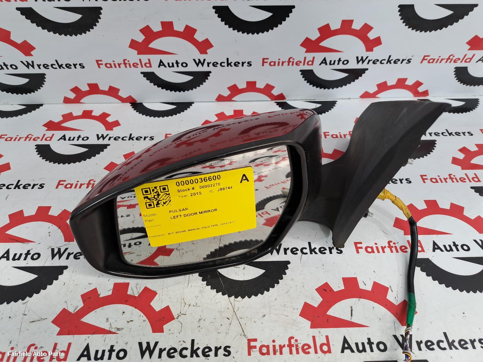 2012-2017 Nissan Pulsar Left Door Mirror