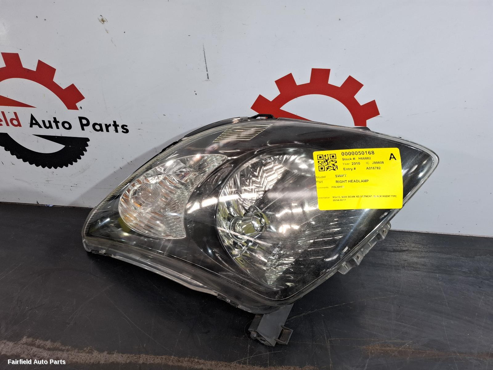 2004-2011 Suzuki Swift Right Headlamp