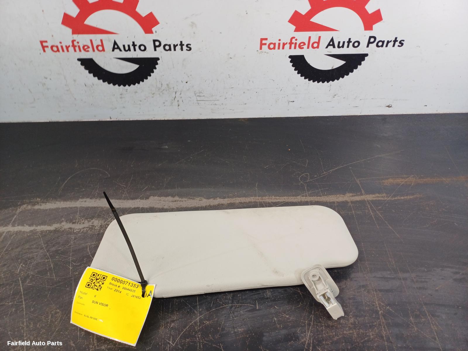 2012-2024 Mazda 6 Sunvisor
