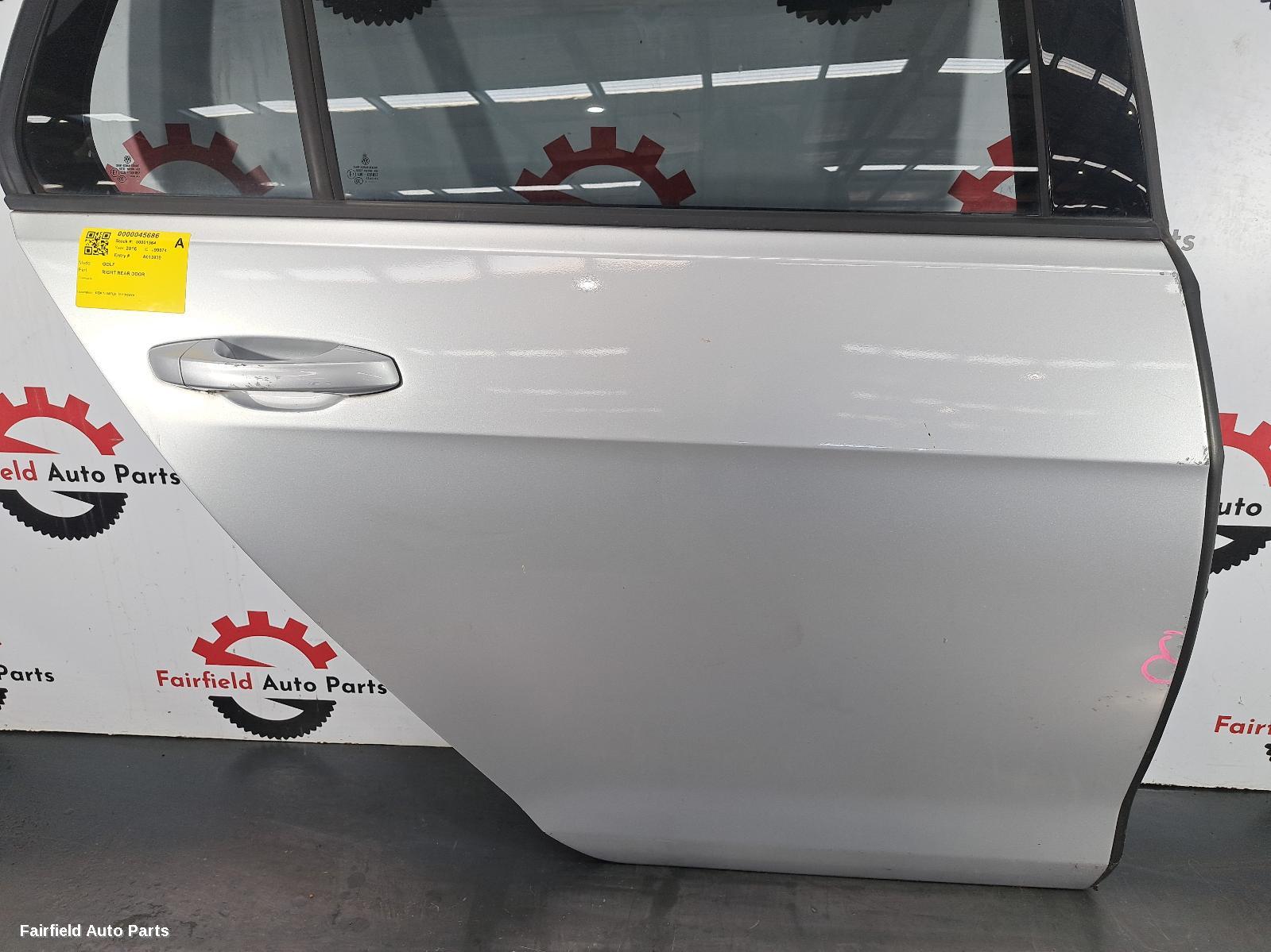 2013-2020 Volkswagen Golf Right Rear Door Sliding