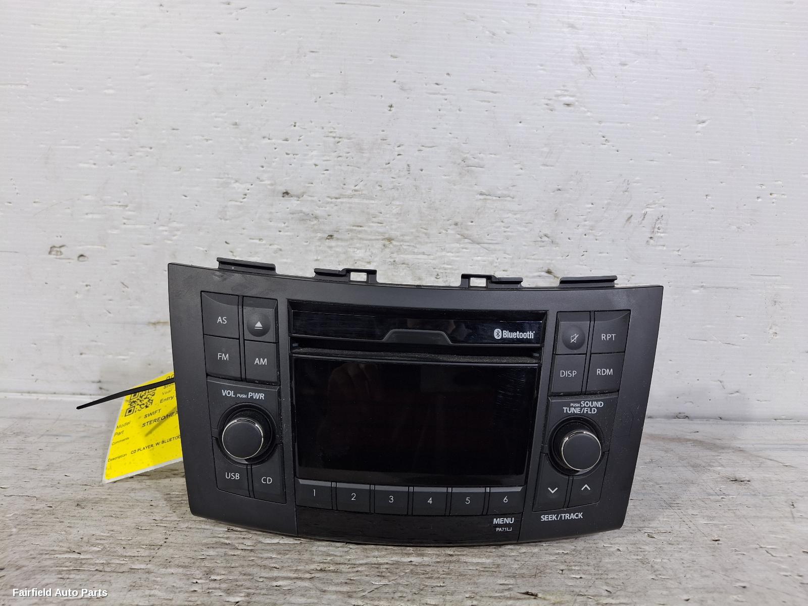 2010-2017 Suzuki Swift Radio Cd Dvd Sat Tv