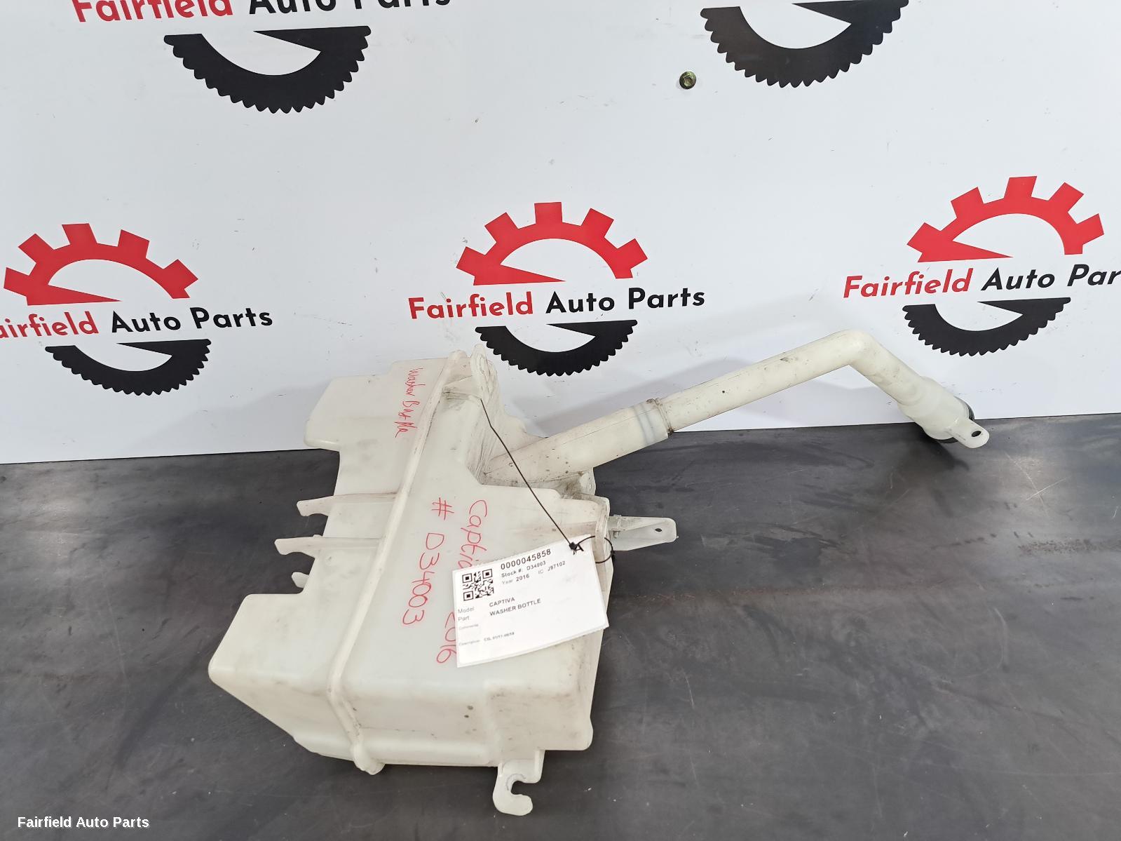 2011-2018 Holden Captiva Washer Bottle