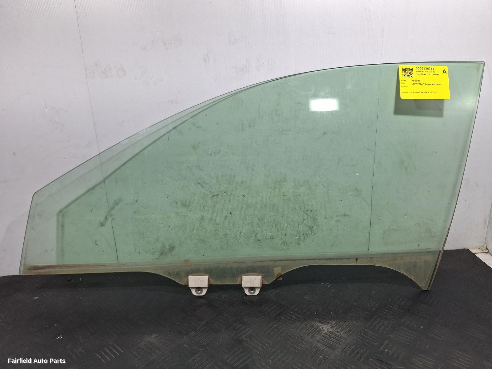 2008-2015 Honda Accord Left Front Door Window