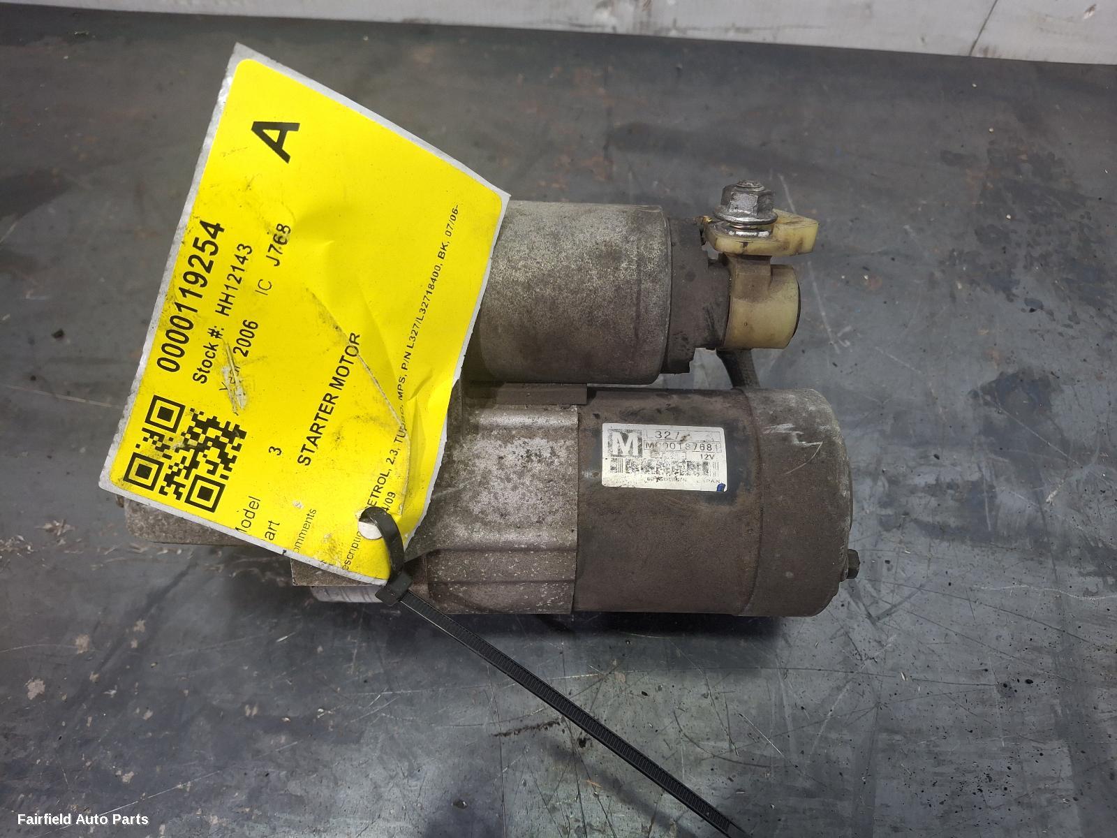 2006-2009 Mazda 3 Starter