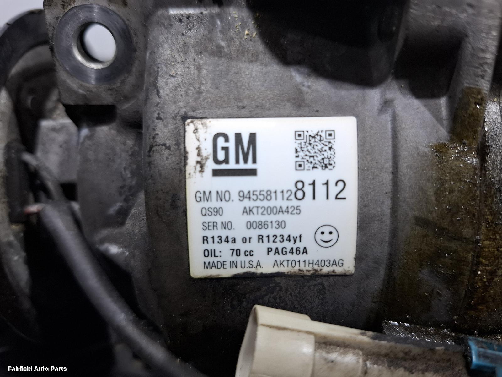 2013-2020 Holden Trax A C Compressor