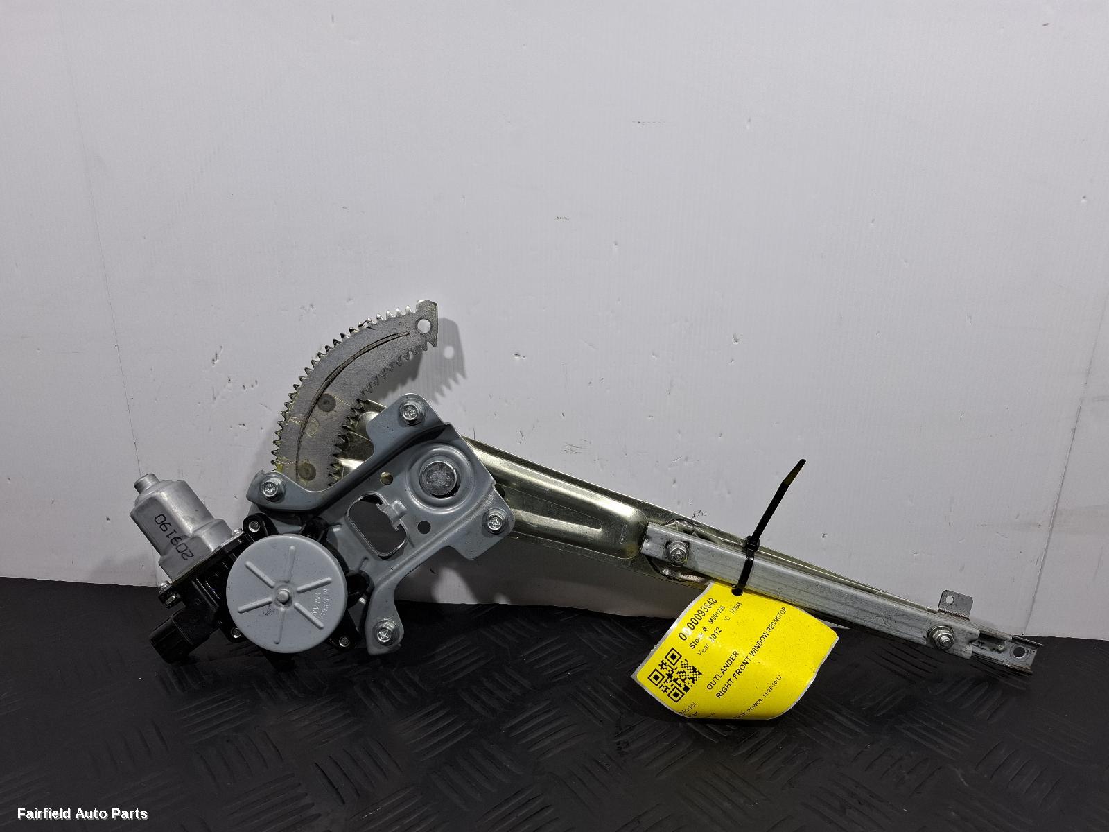 2006-2012 Mitsubishi Outlander Right Front Window Reg Motor