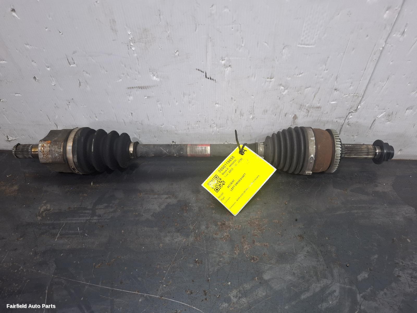 2015-2019 Hyundai Accent Left Driveshaft