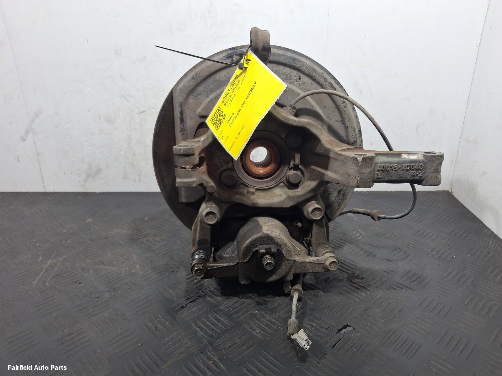 2007-2014 Nissan Dualis Left Front Hub Assembly