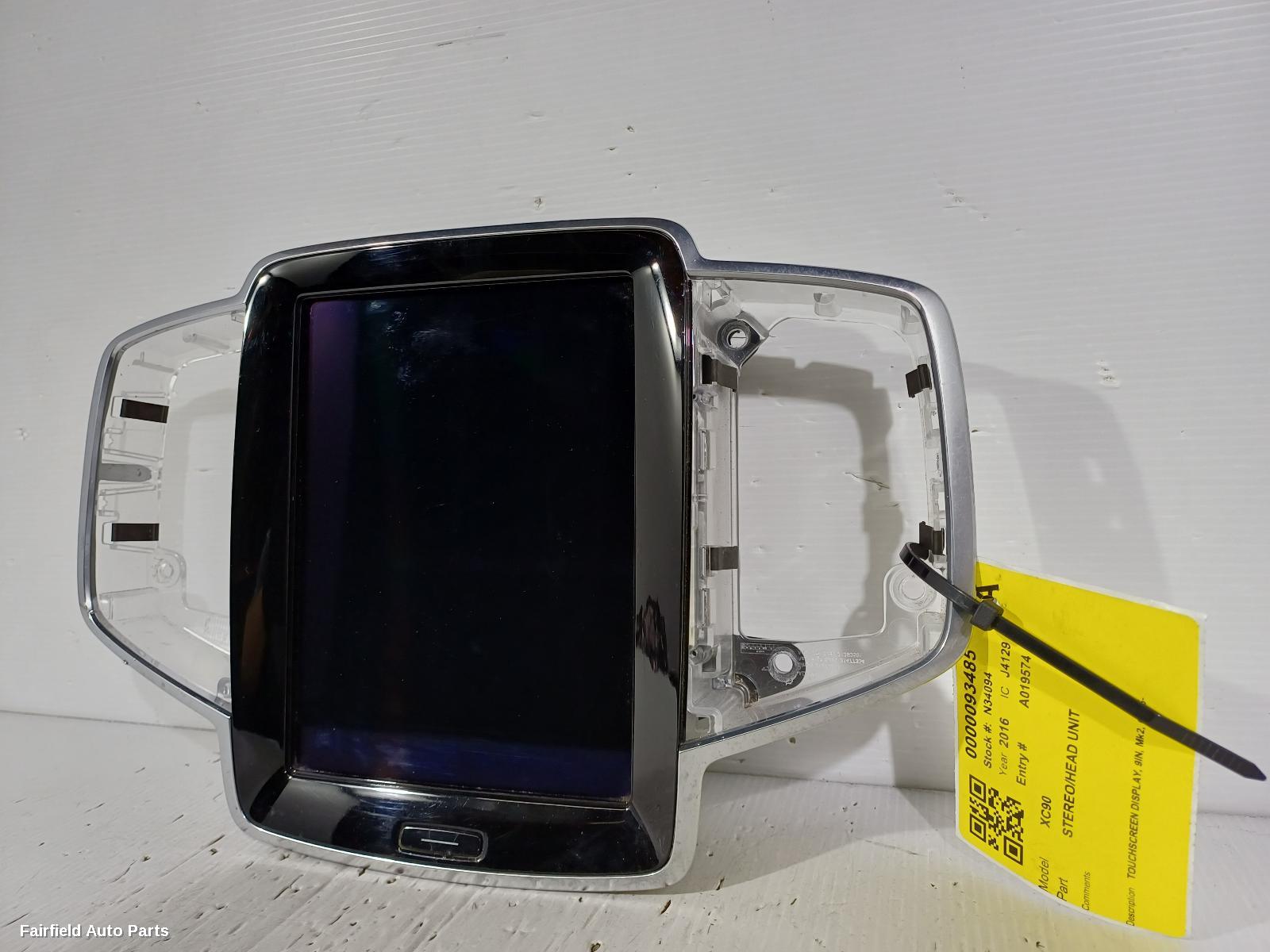 2015-2026 Volvo Xc90 Radio Cd Dvd Sat Tv