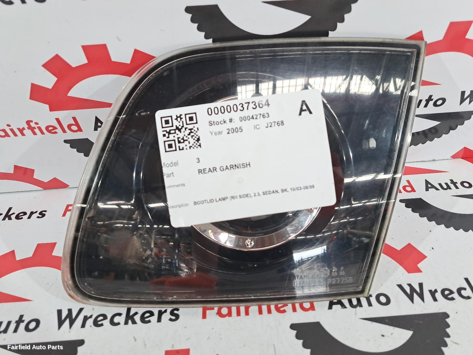 2003-2006 Mazda 3 Rear Garnish
