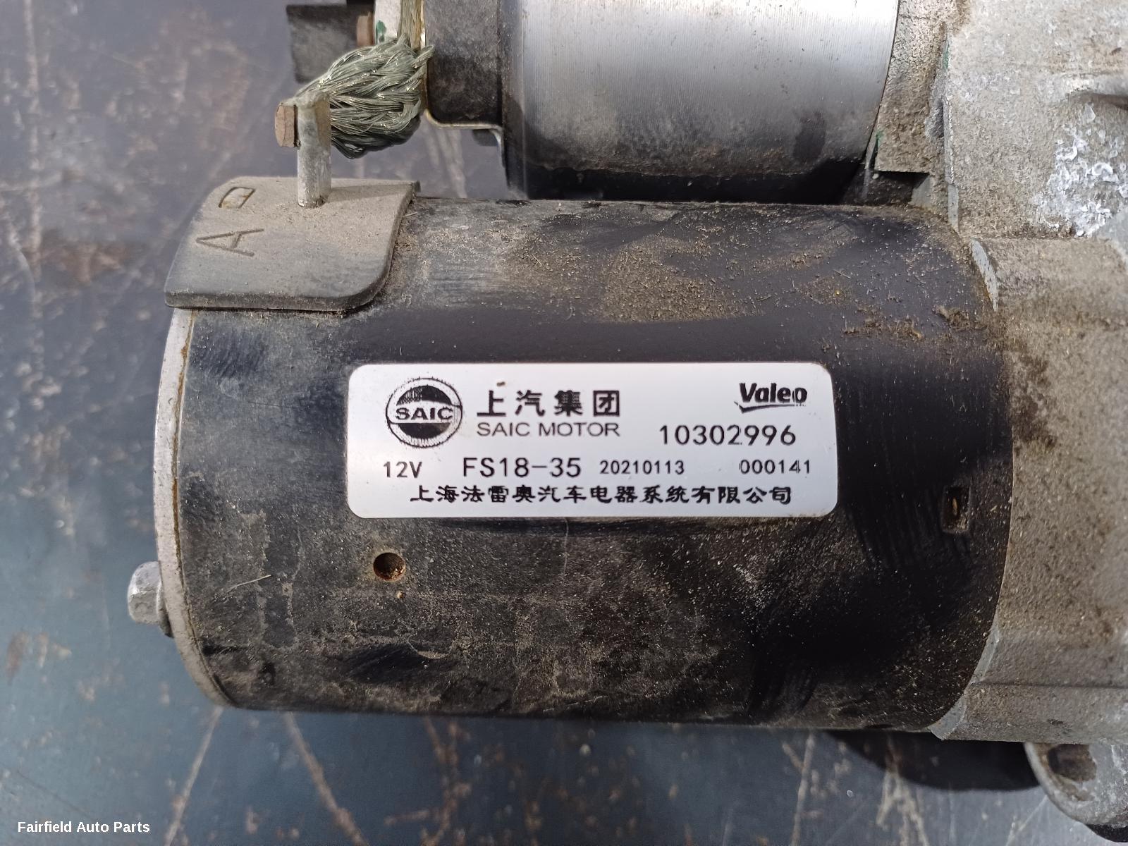2020-2024 Mg Zs Starter