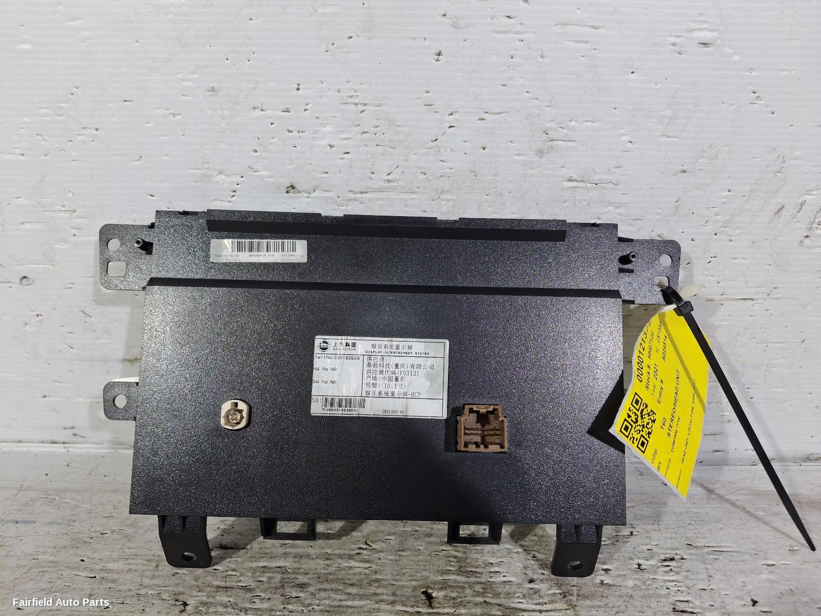 2017-2025 Ldv T60 Radio Cd Dvd Sat Tv