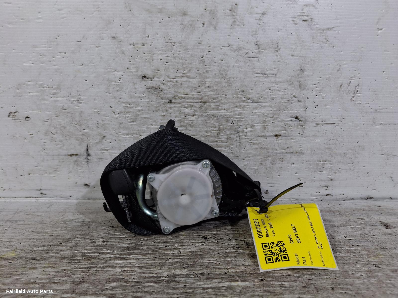 2017-2021 Honda Civic Seatbelt Stalk