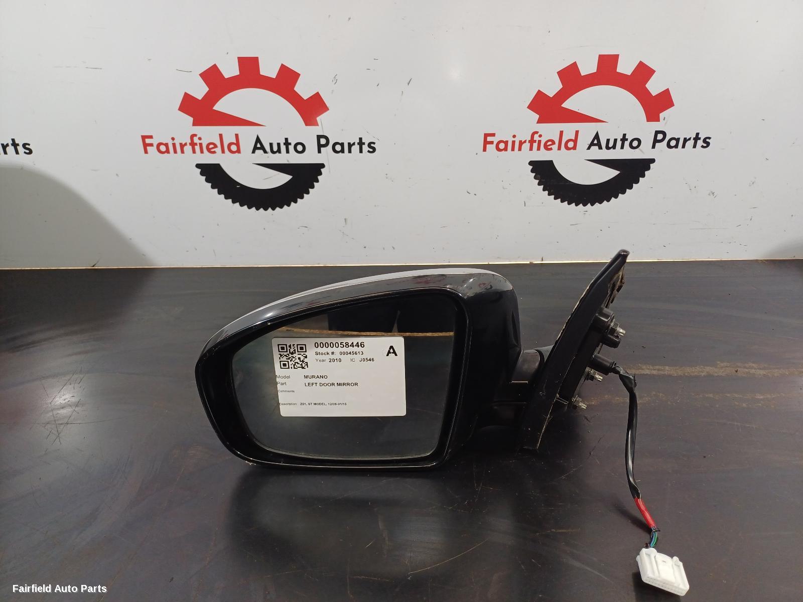 2008-2015 Nissan Murano Left Door Mirror