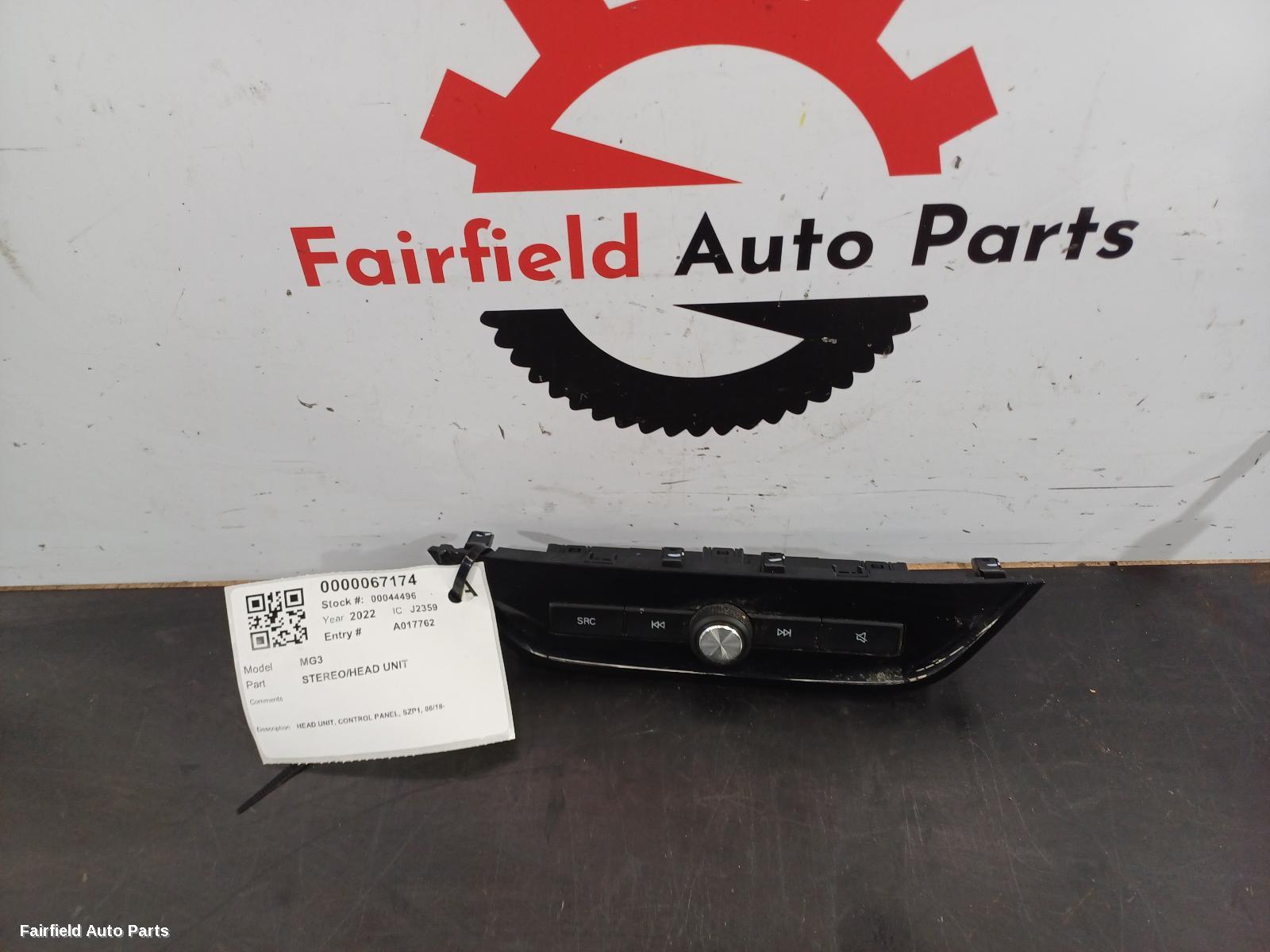 2018-2024 Mg Mg3 Radio Cd Dvd Sat Tv