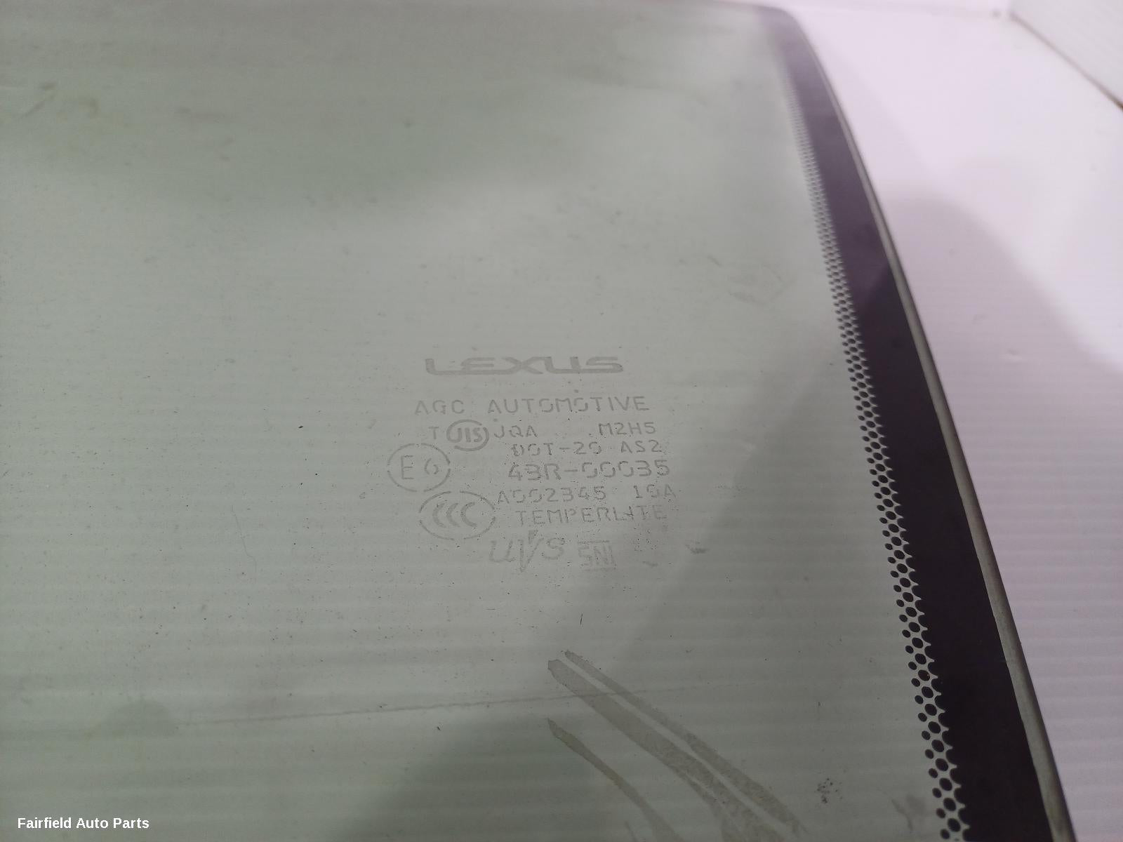 2014-2025 Lexus Rc Left Front Door Window