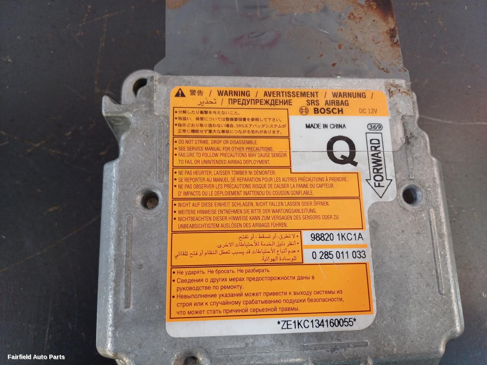 2010-2019 Nissan Juke Airbag Module Sensor