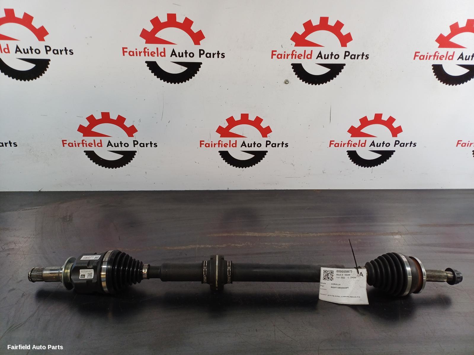 2018-2026 Toyota Corolla Right Driveshaft