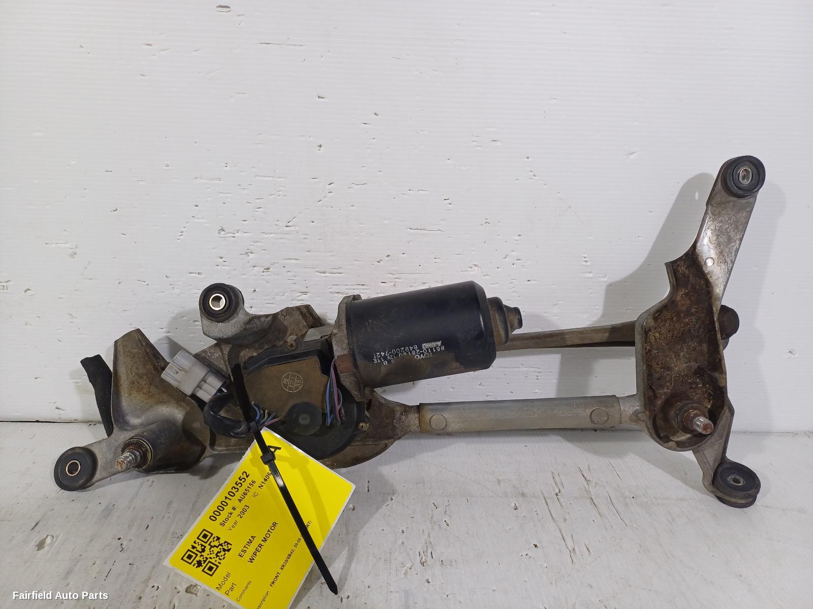 2000-2006 Toyota Estima Wiper Motor