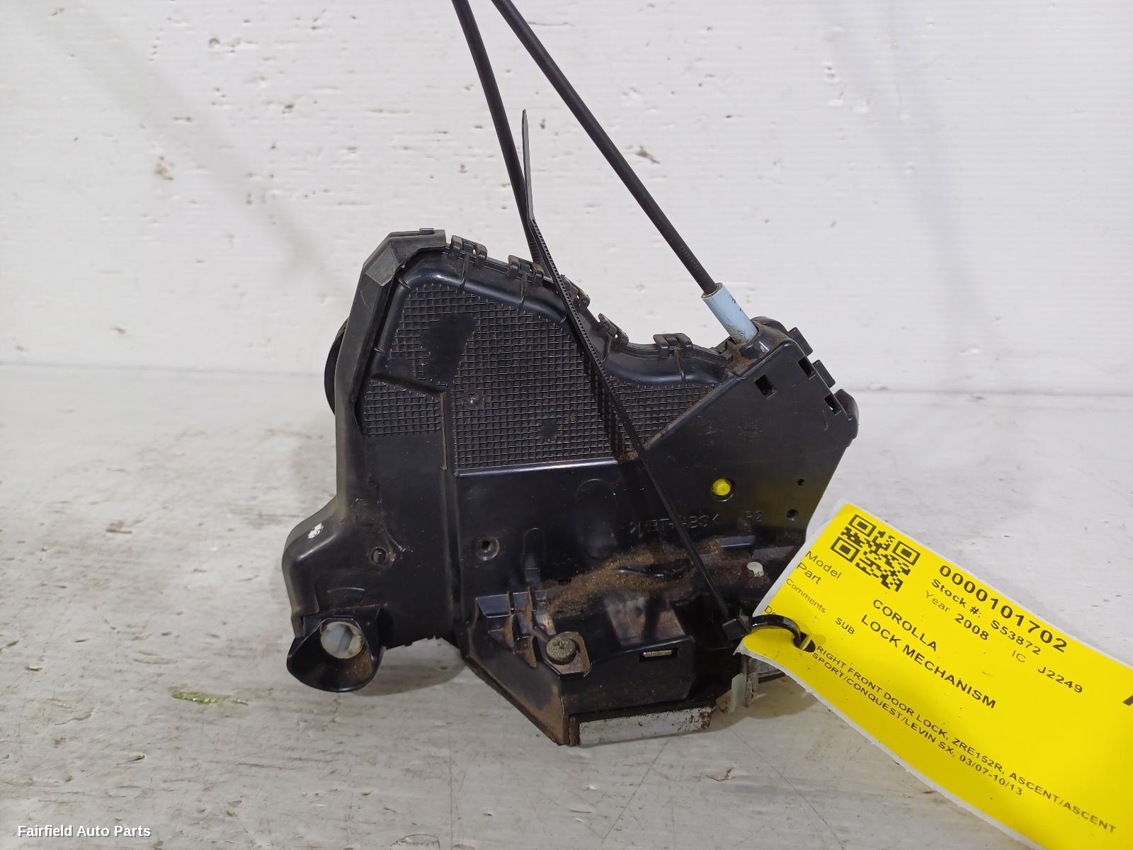 2007-2013 Toyota Corolla Door Boot Gate Lock