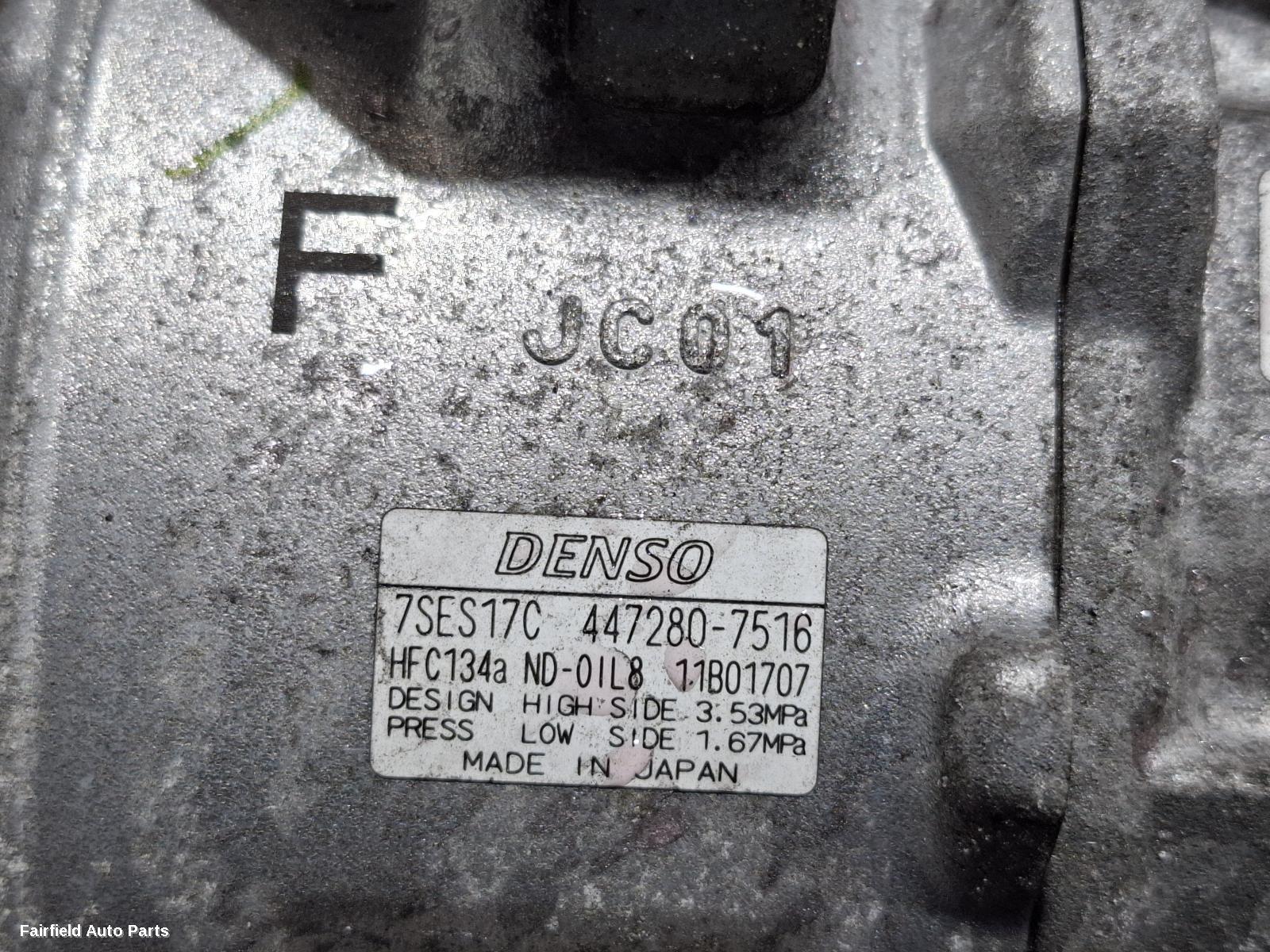 2012-2018 Toyota Rav4 A C Compressor