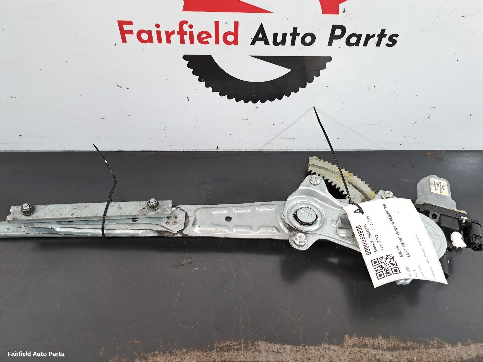 2010-2016 Nissan Micra Left Front Window Reg Motor