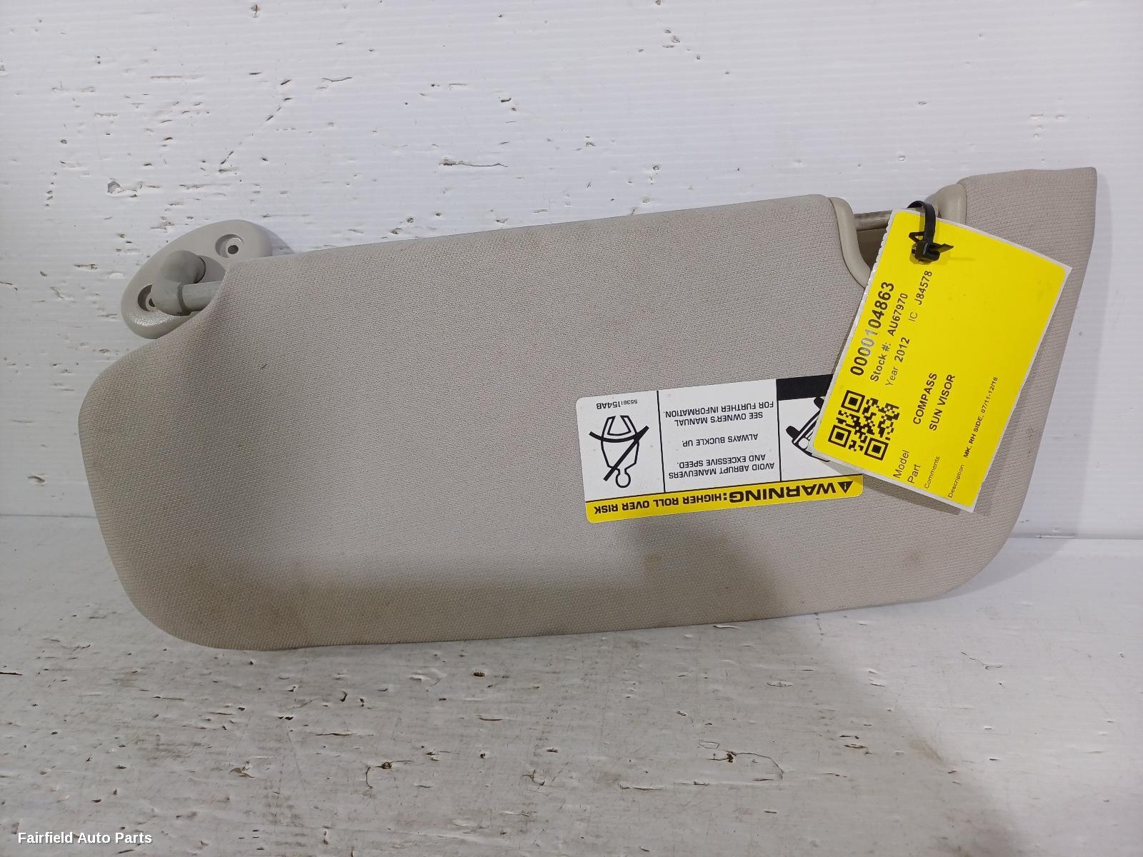 2011-2016 Jeep Compass Sunvisor