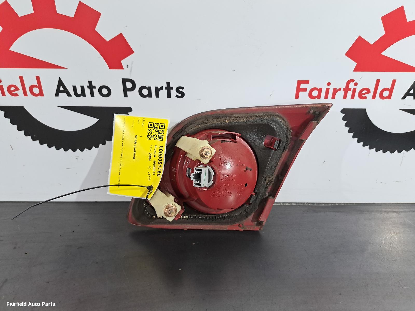 2003-2006 Mazda 3 Rear Garnish