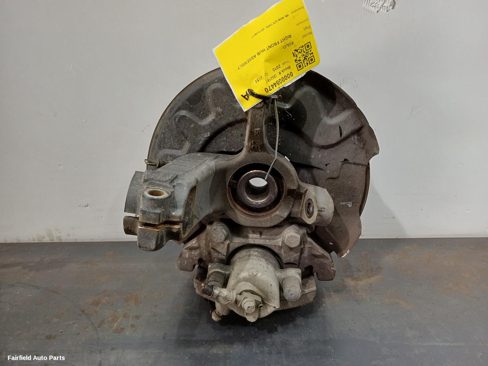 2010-2017 Volkswagen Polo Right Front Hub Assembly