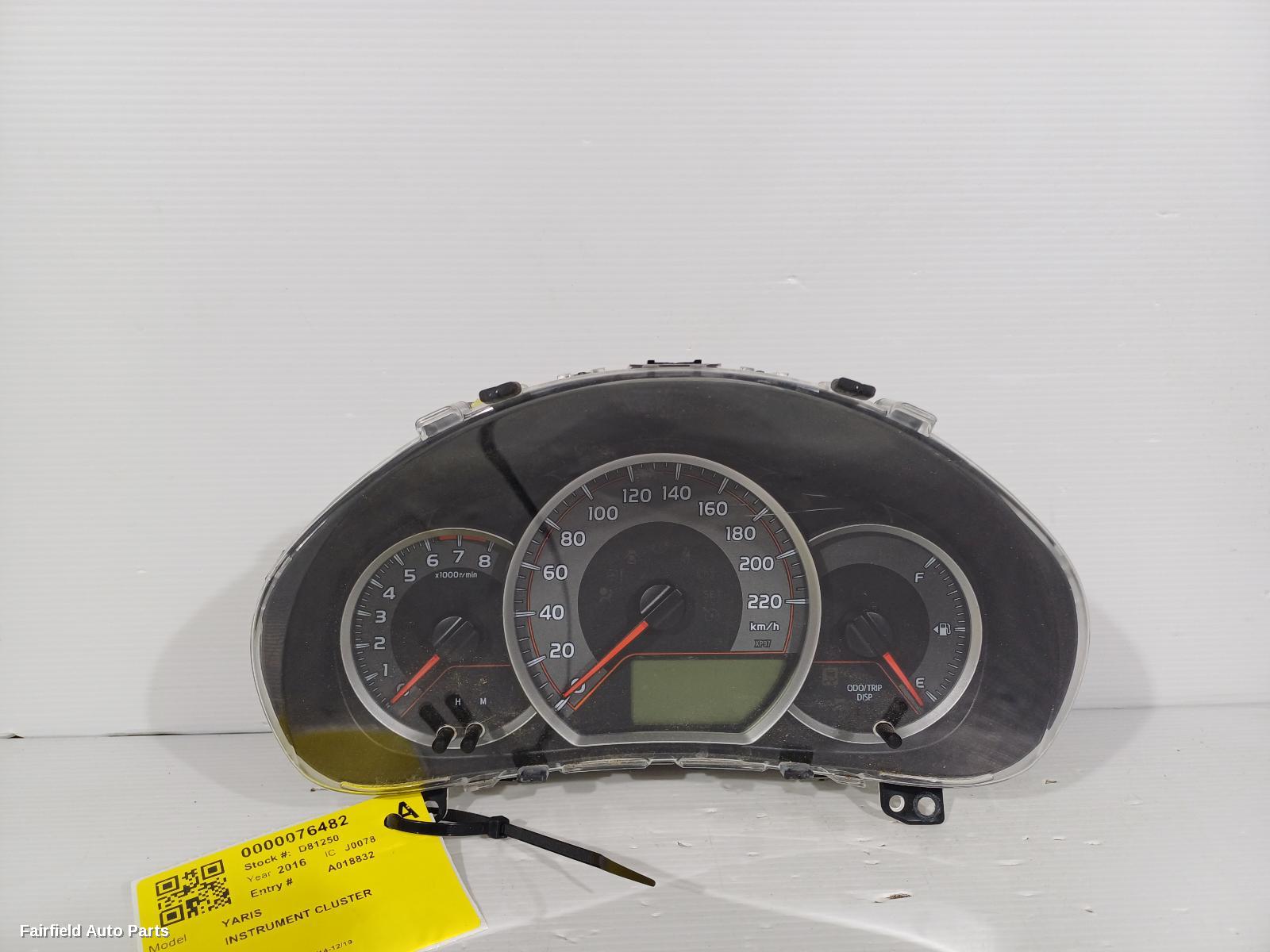 2014-2019 Toyota Yaris Instrument Cluster