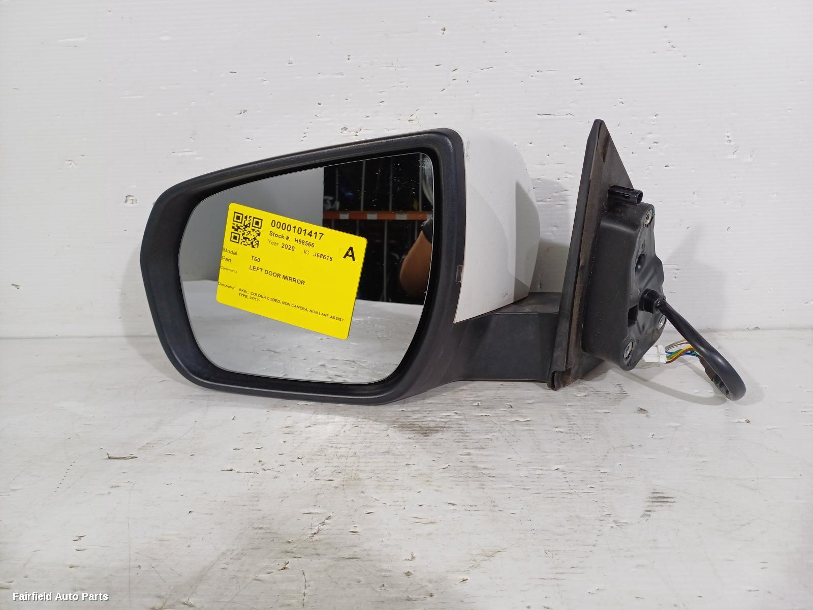 2017-2025 Ldv T60 Left Door Mirror
