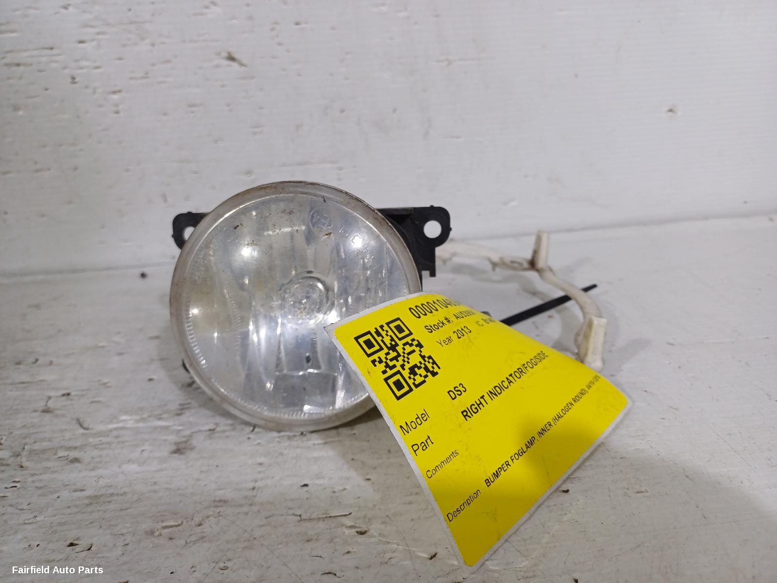2010-2016 Citroen Ds3 Right Indicator Fog Side