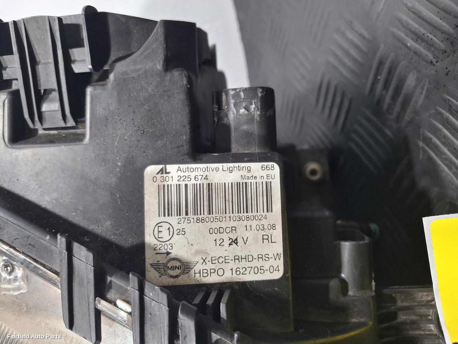 2007-2015 Mini Cooper Right Headlamp
