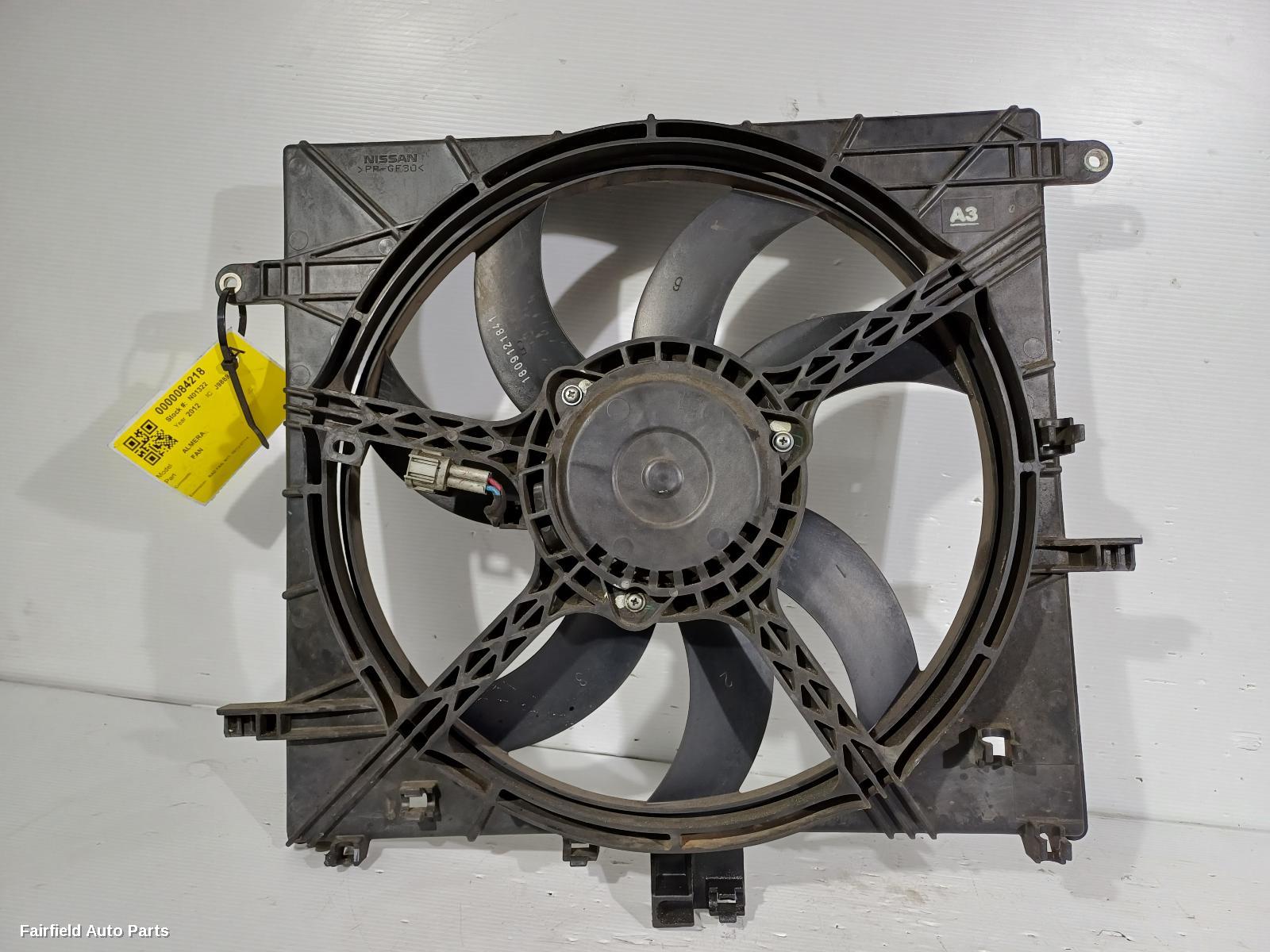 2012-2014 Nissan Almera Fan