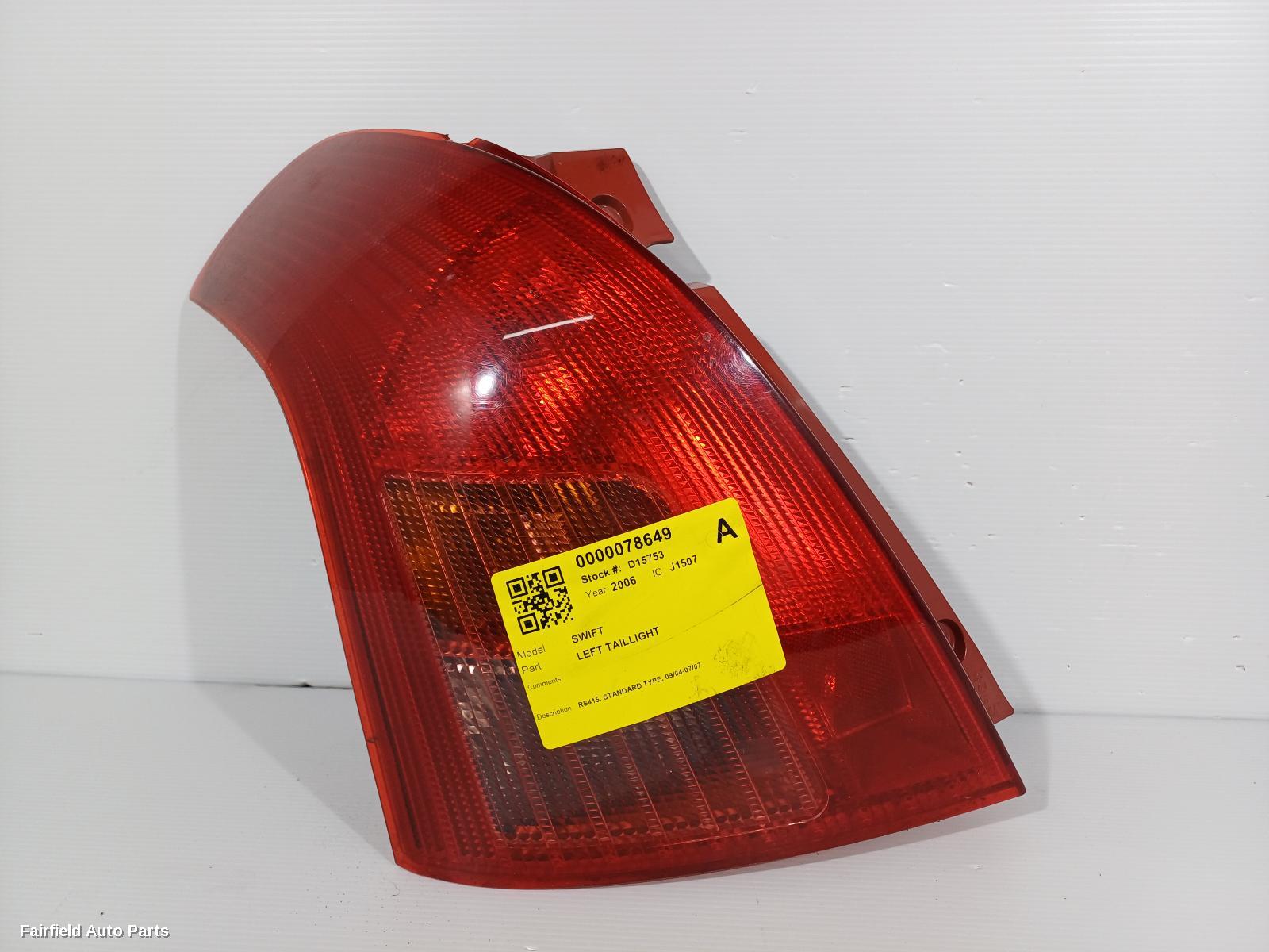 2004-2007 Suzuki Swift Left Taillight
