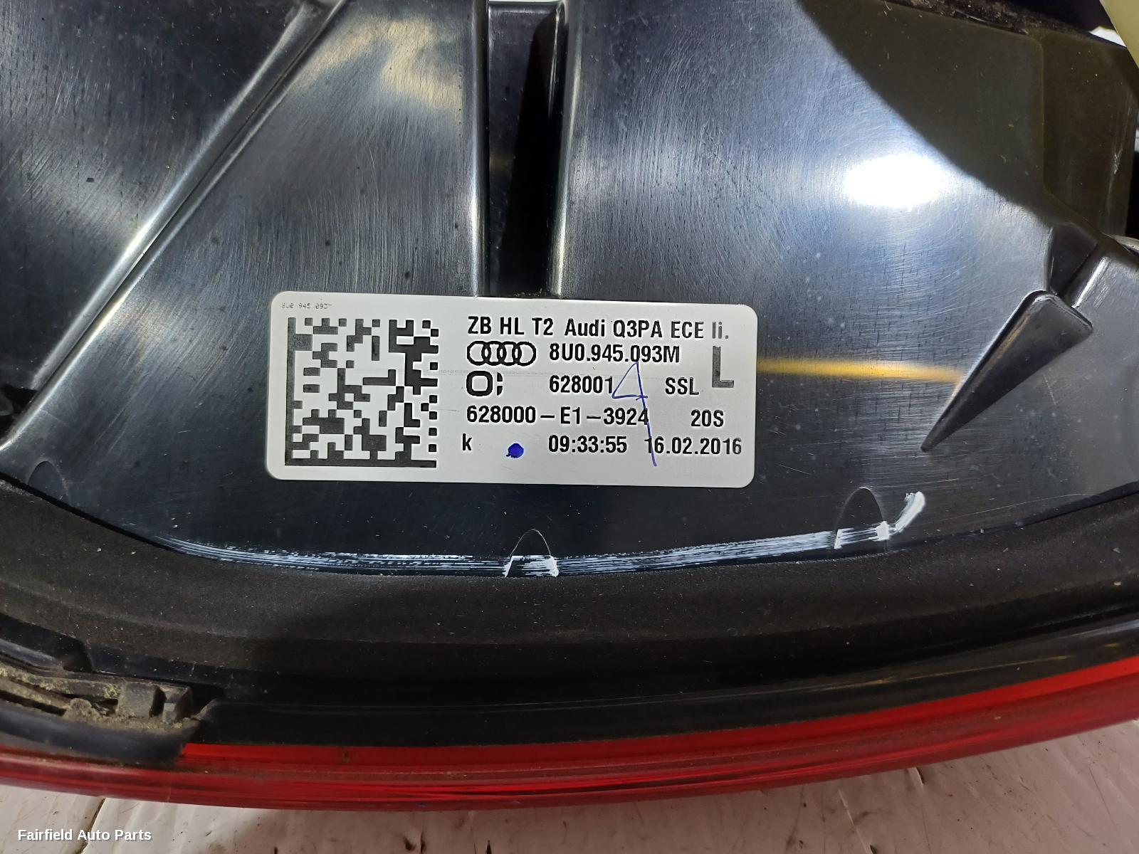2015-2018 Audi Q3 Left Taillight