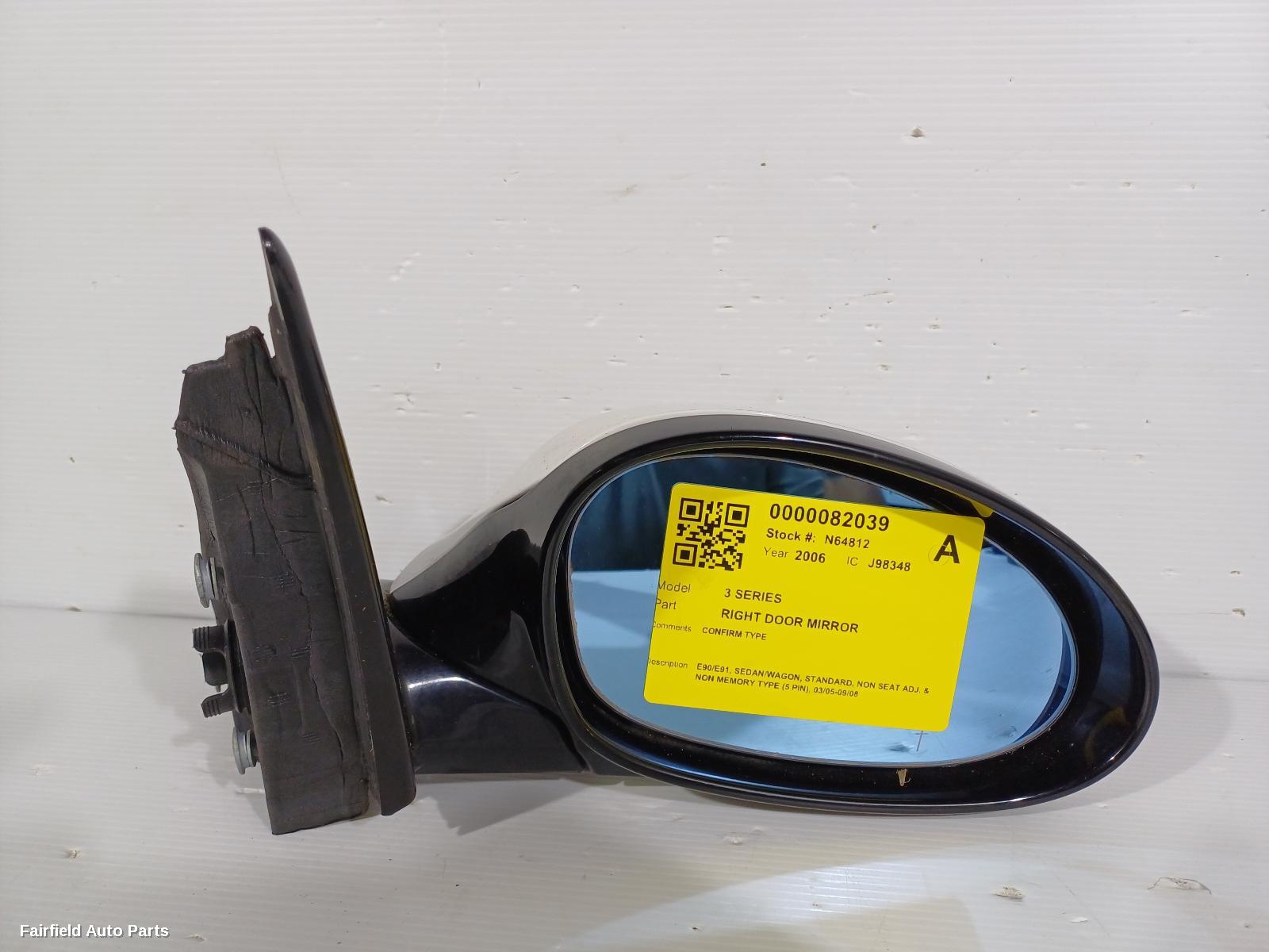 2005-2008 Bmw 3 Series Right Door Mirror