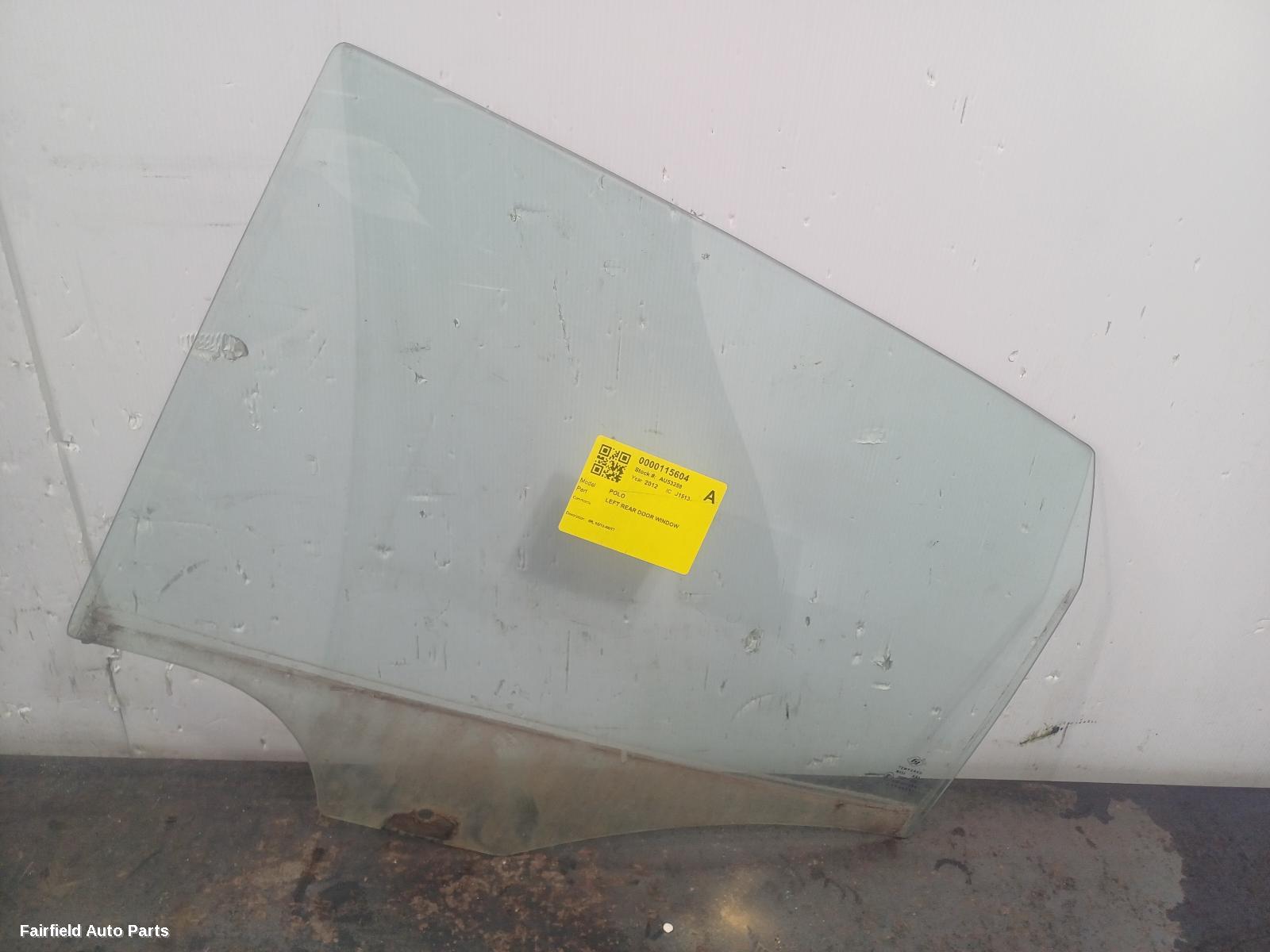 2010-2017 Volkswagen Polo Left Rear Door Window
