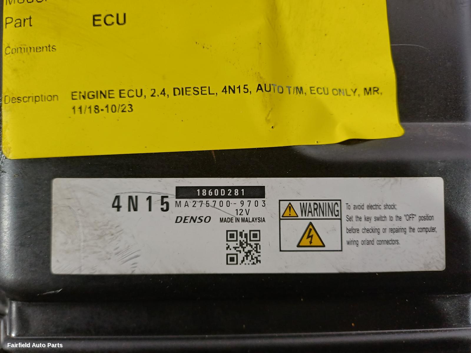 2018-2023 Mitsubishi Triton Ecu