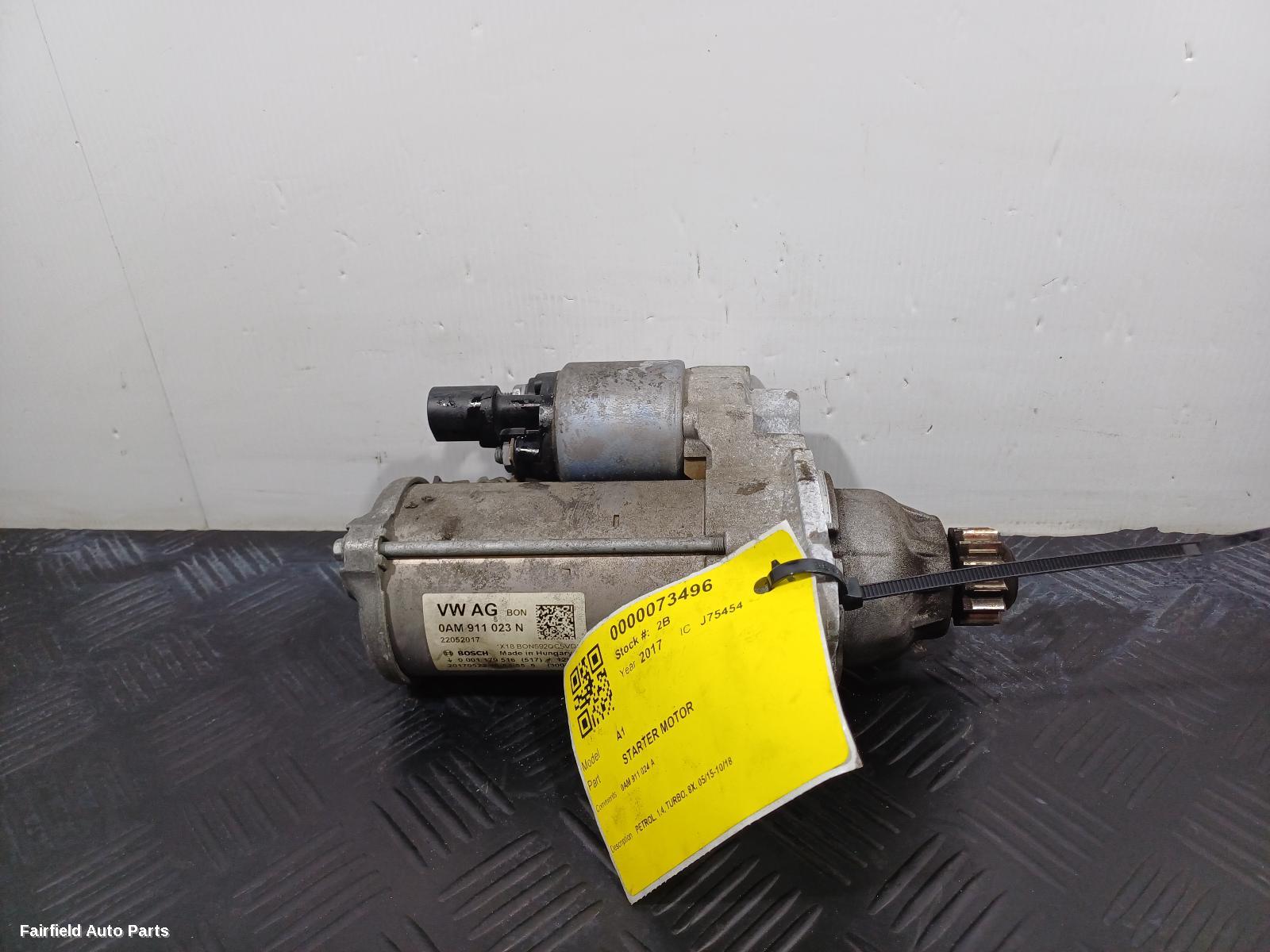 2015-2018 Audi A1 Starter