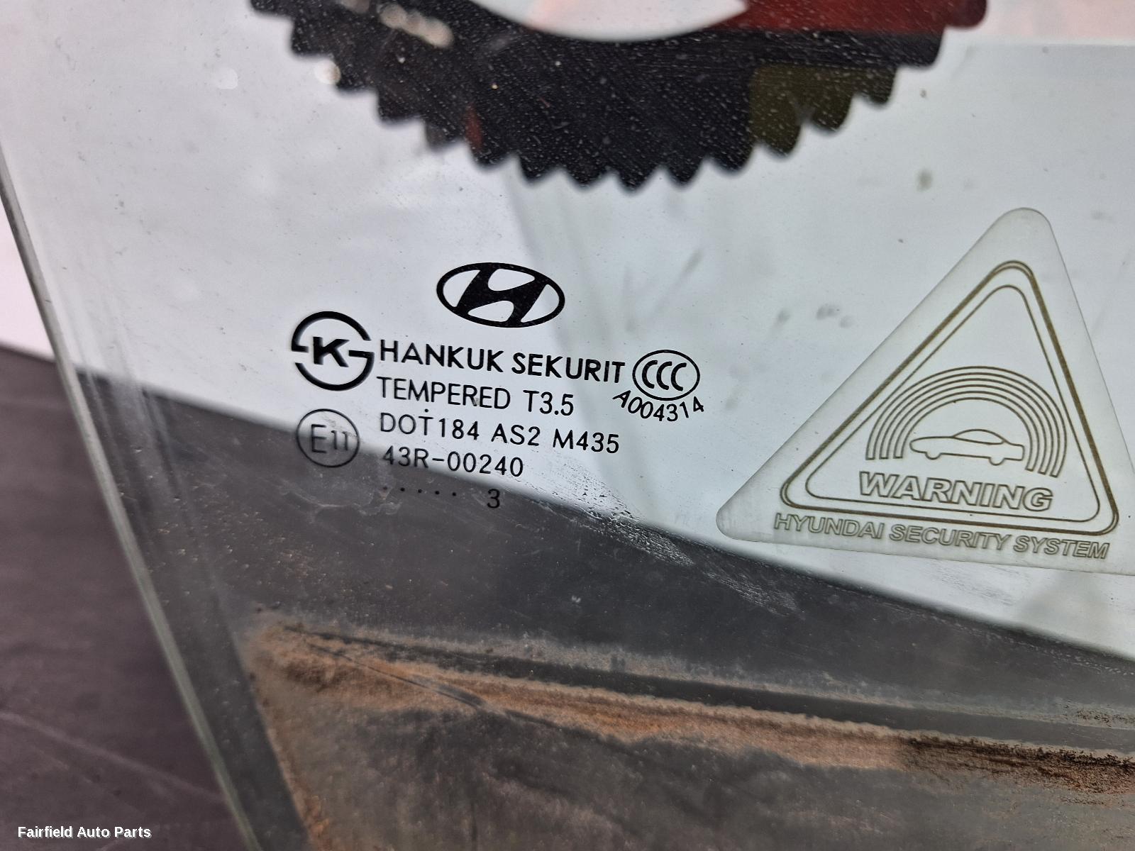 2011-2018 Hyundai Veloster Right Front Door Window