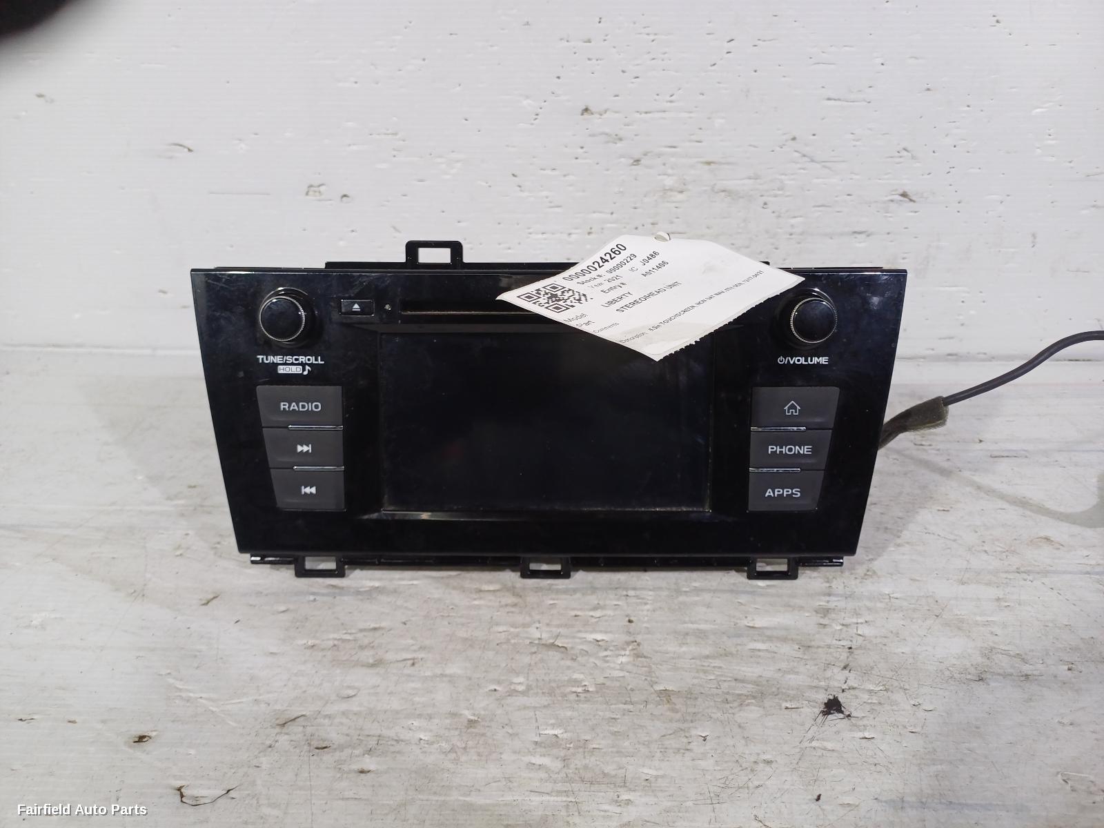 2017-2021 Subaru Liberty Radio Cd Dvd Sat Tv