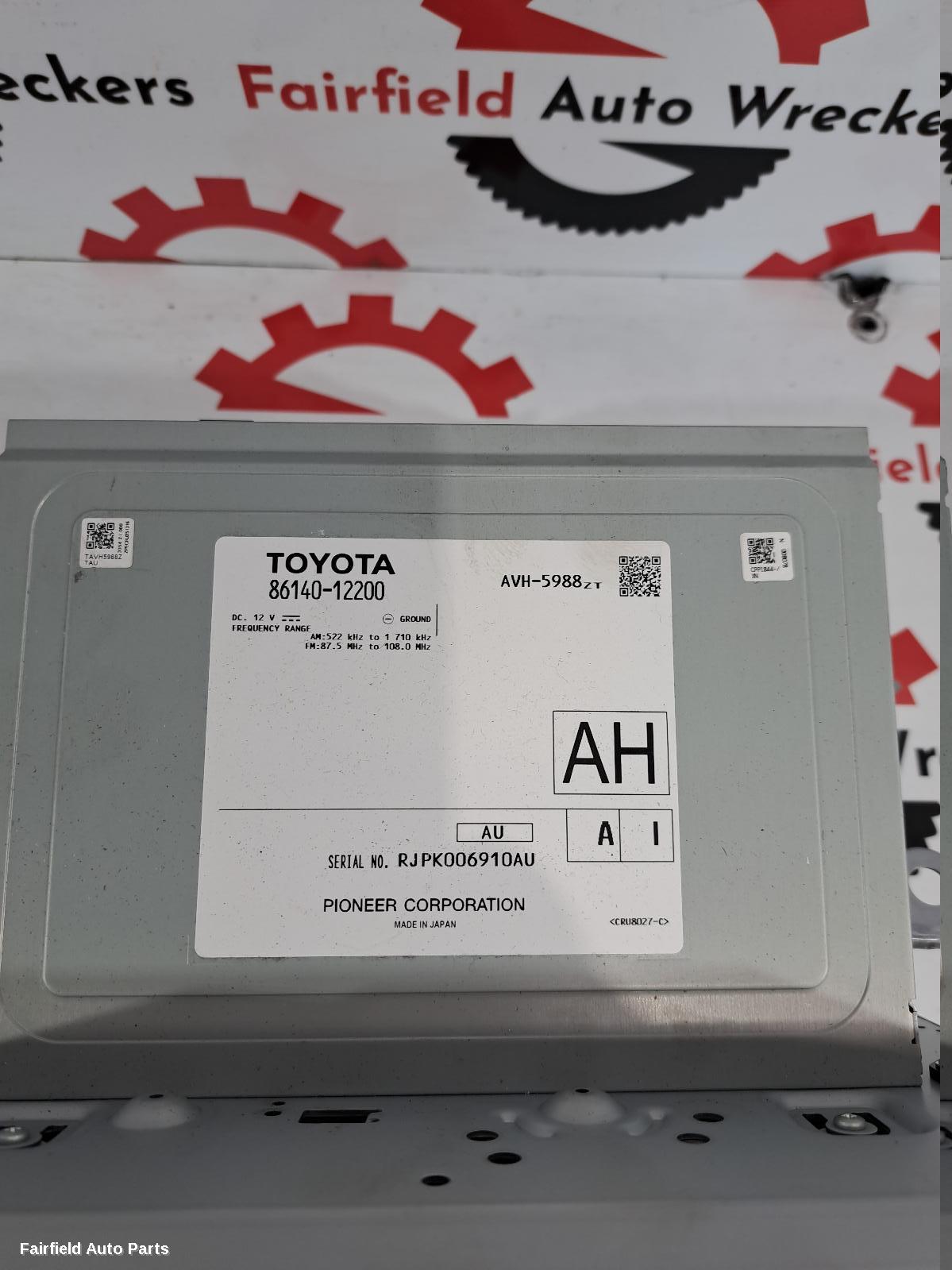2016-2019 Toyota Corolla Radio Cd Dvd Sat Tv