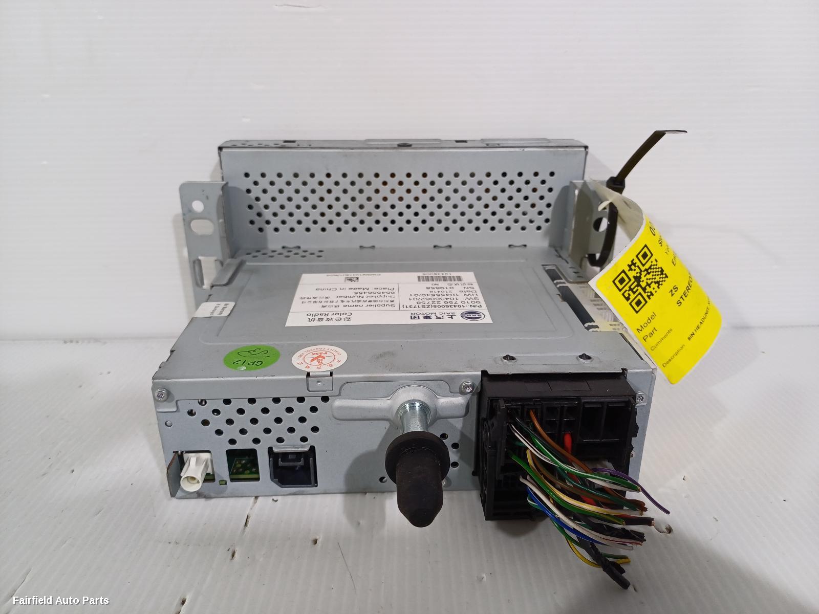 2017-2024 Mg Zs Radio Cd Dvd Sat Tv