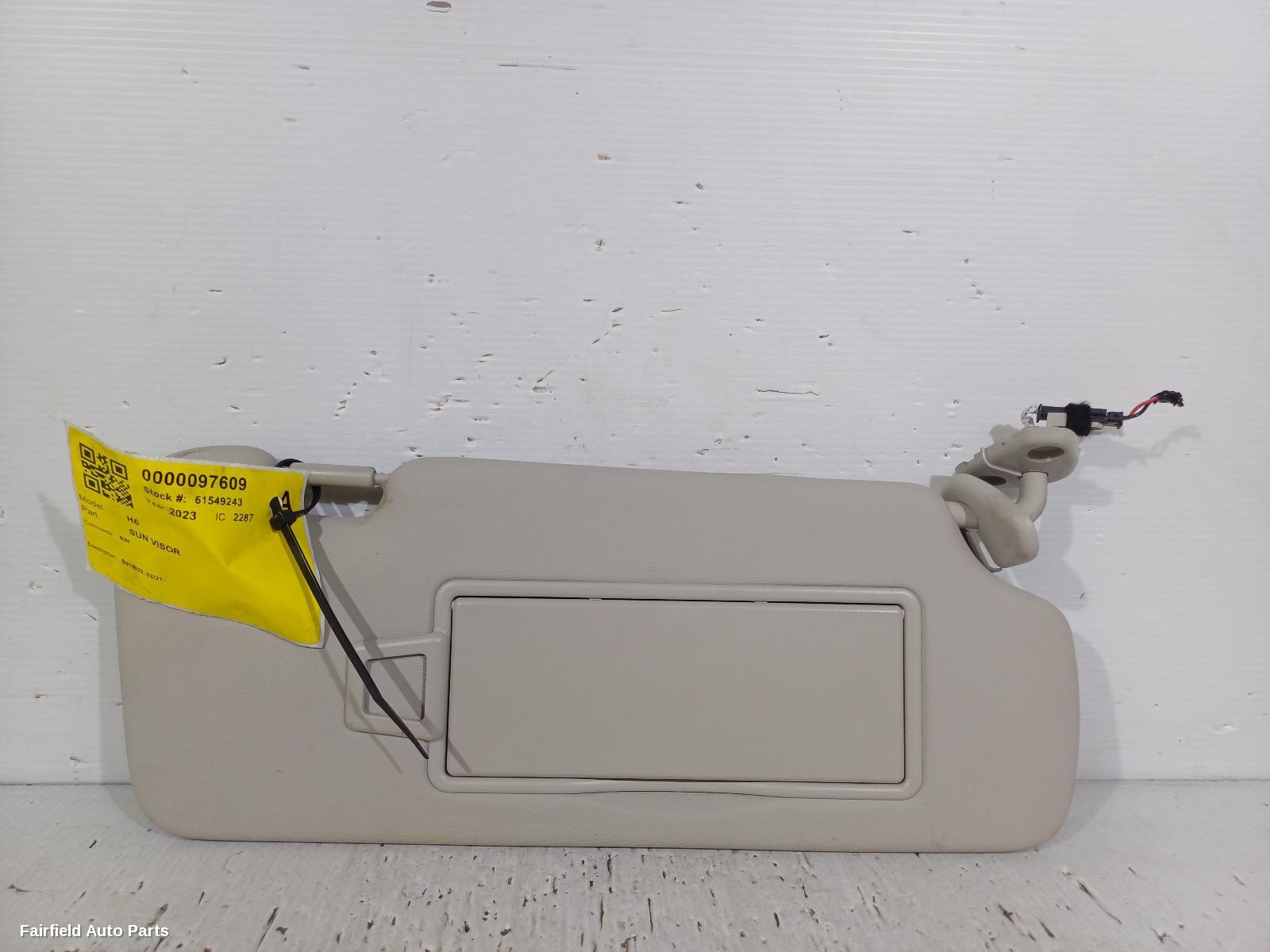 2021-2026 Haval H6 Sunvisor
