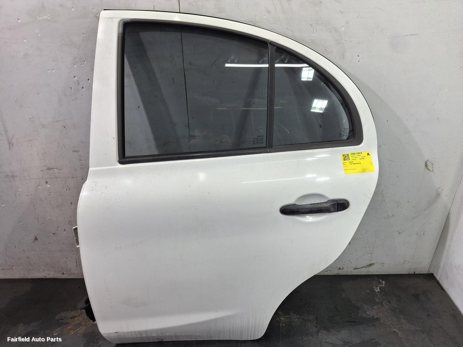 2010-2016 Nissan Micra Left Rear Door Sliding