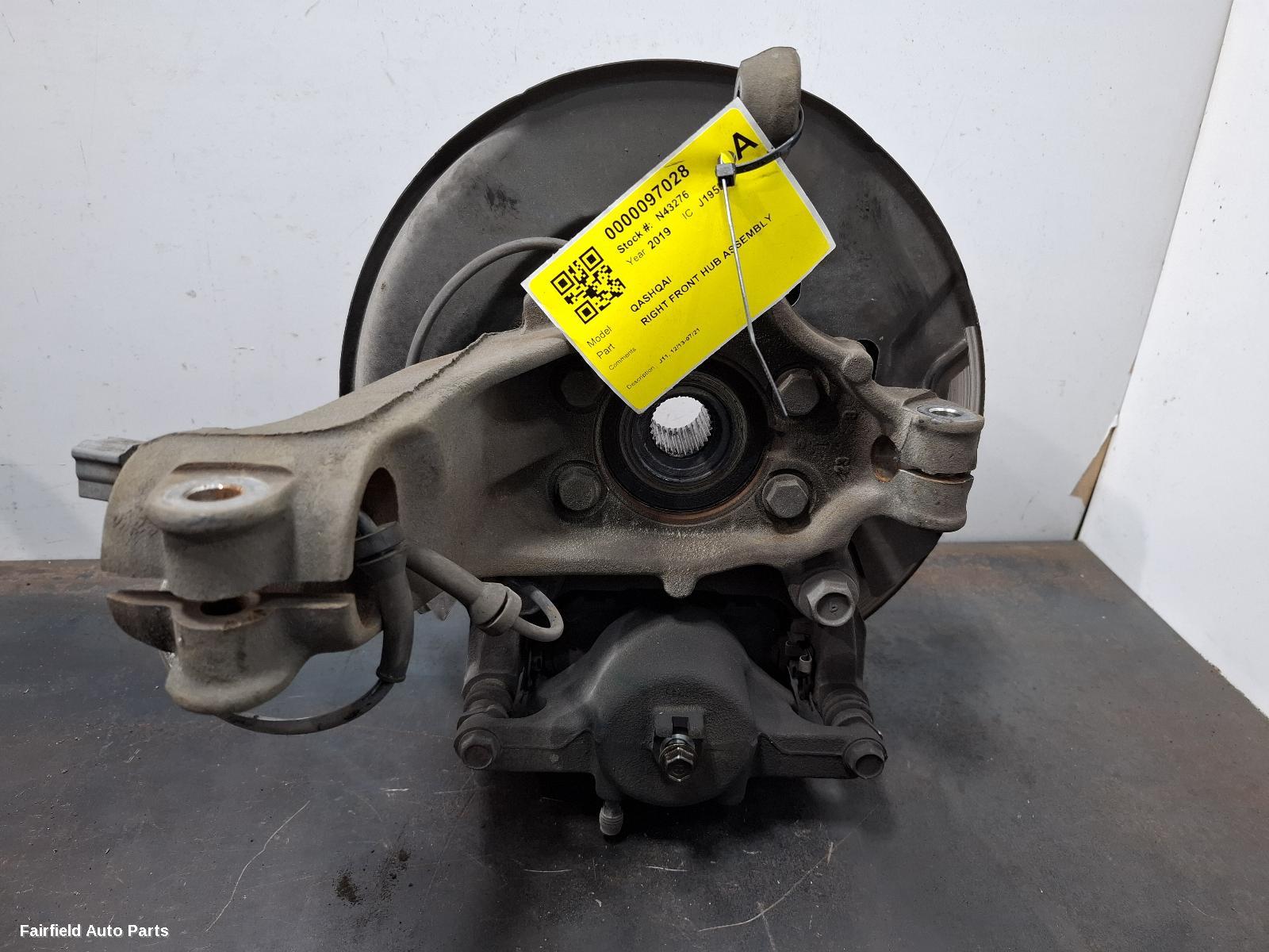 2013-2021 Nissan Qashqai Right Front Hub Assembly